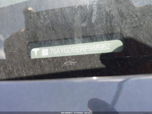 2024 TESLA MODEL Y 7SAYGDEE1RF988952 Photo 8