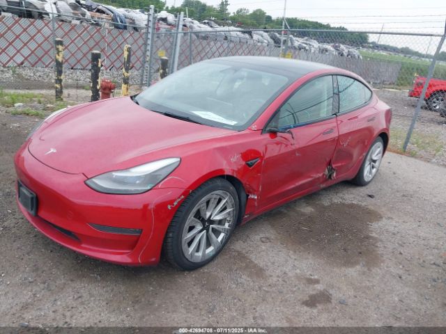2022 TESLA MODEL 3 5YJ3E1EAXNF187276 Photo 1
