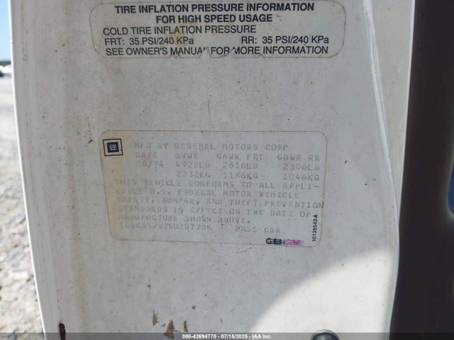 1995 CADILLAC DEVILLE 1G6KD52B2SU207786 Photo 8