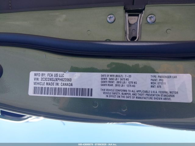 2023 DODGE CHARGER 2C3CDXGJXPH622060 Photo 8