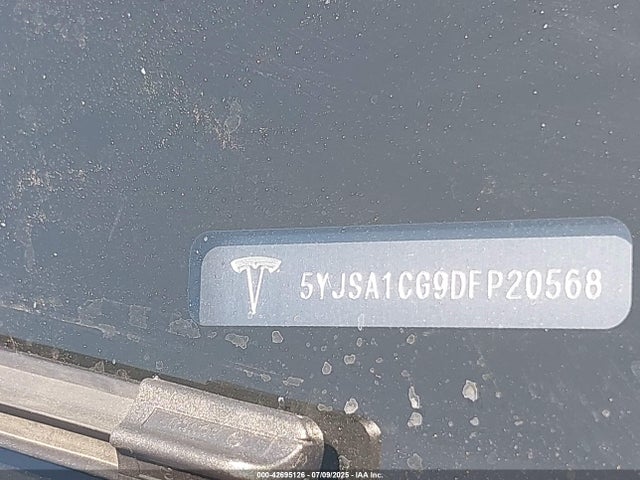 2013 TESLA MODEL S 5YJSA1CG9DFP20568 Photo 8