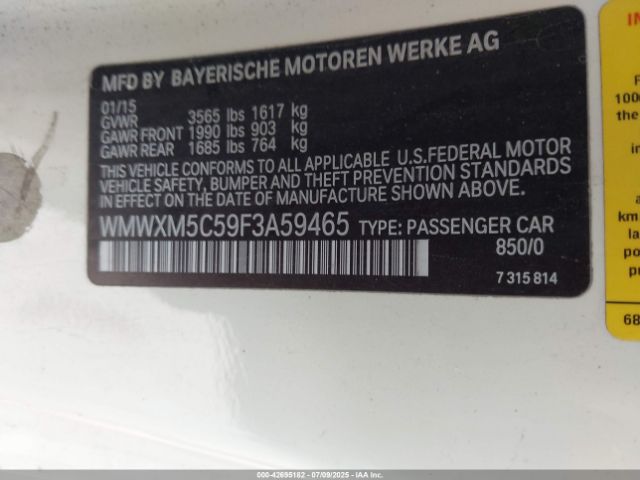2015 MINI HARDTOP WMWXM5C59F3A59465 Photo 8