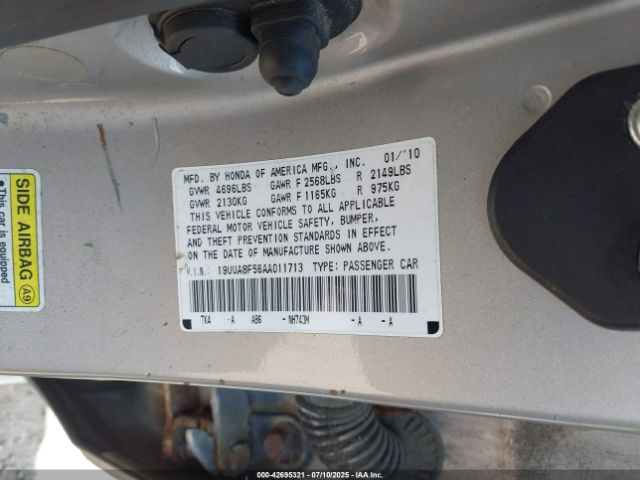 2010 ACURA TL 19UUA8F56AA011713 Photo 8