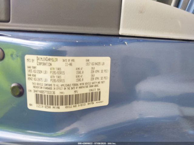 2007 CHRYSLER PT CRUISER 3A4FY48B57T553136 Photo 8