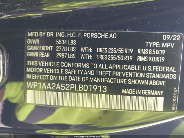 2023 PORSCHE MACAN WP1AA2A52PLB01913 Photo 8