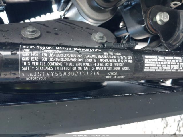 2009 SUZUKI VZ1500 JS1VY55A392101218 Photo 9