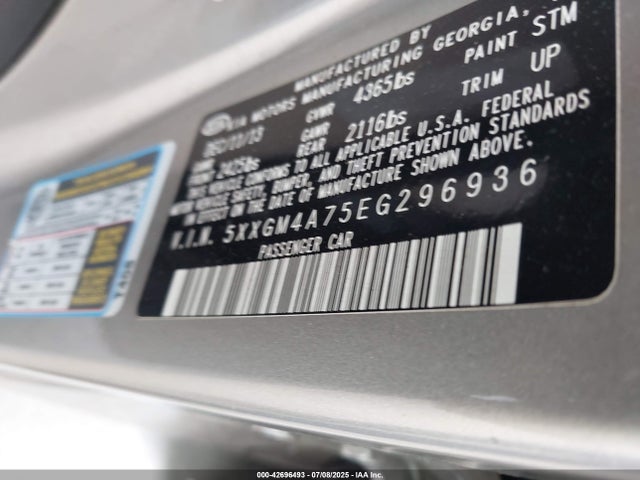 5XXGM4A75EG296936 KIA dohc gdi theta ii
