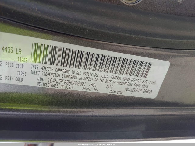 1C4NJPFA8HD202021 Jeep Patriot Latitude Fwd