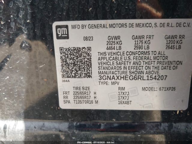 2024 CHEVROLET EQUINOX 3GNAXHEG6RL154207 Photo 8