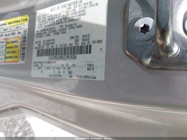 1FATP8UH9G5295934 Ford Mustang