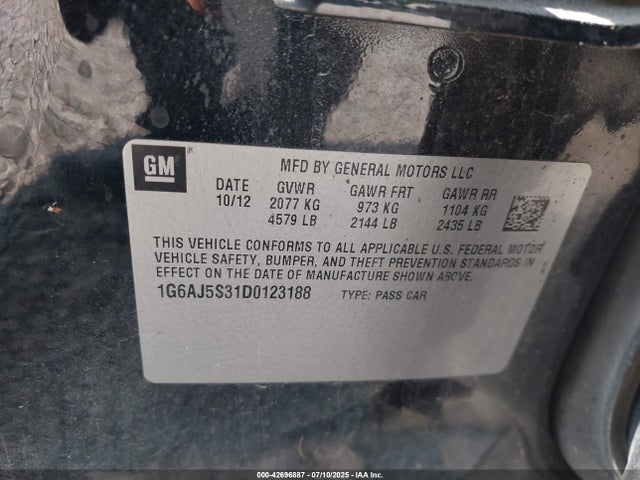 2013 CADILLAC ATS 1G6AJ5S31D0123188 Photo 8