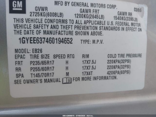 2006 CADILLAC SRX 1GYEE637460194652 Photo 8
