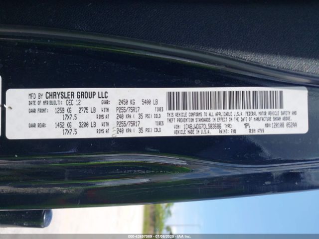 2013 JEEP WRANGLER UNLIMITED 1C4BJWDG7DL583686 Photo 8