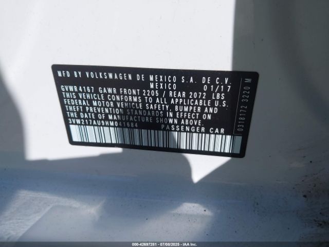 2017 VOLKSWAGEN GOLF 3VW217AU9HM041684 Photo 8