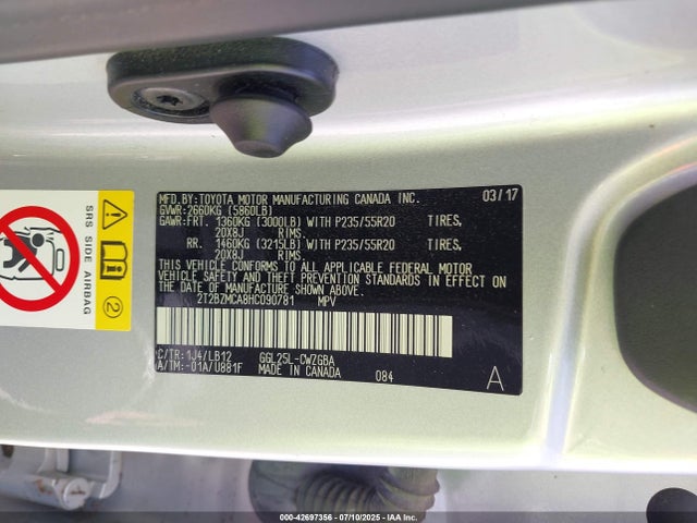 Lexus 2017 2017 2T2BZMCA8HC090781 Image 9