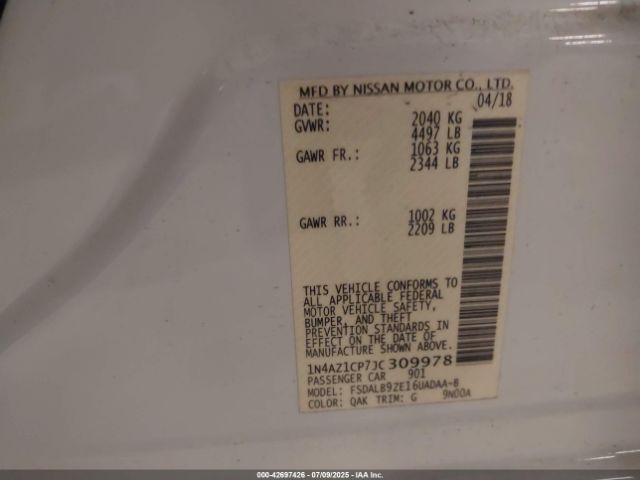 2018 NISSAN LEAF 1N4AZ1CP7JC309978 Photo 8