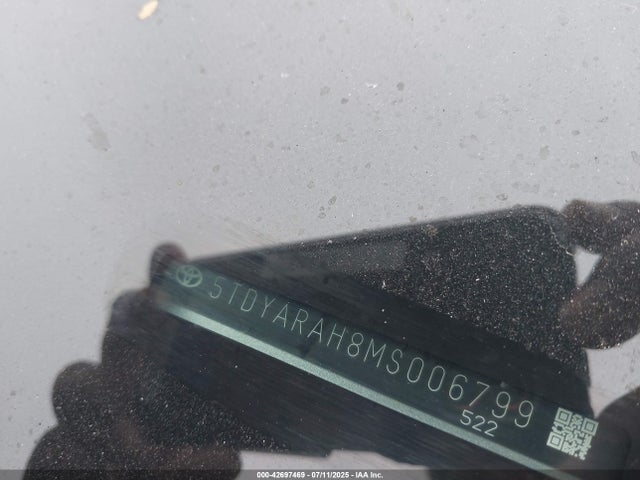 5TDYARAH8MS006799 Toyota a25a-fxs, 5nm