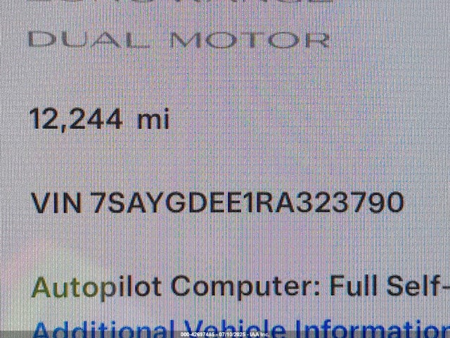 2024 TESLA MODEL Y 7SAYGDEE1RA323790 Photo 8