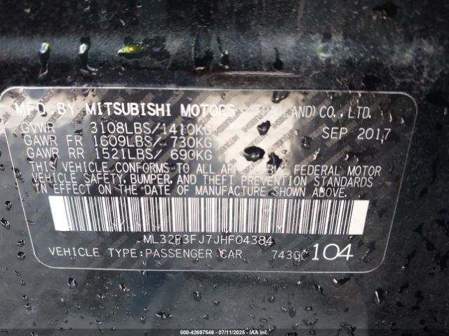 2018 MITSUBISHI MIRAGE G4 ML32F3FJ7JHF04384 Photo 8