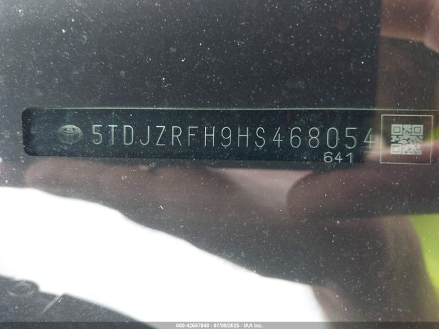 5TDJZRFH9HS468054 Toyota 2gr-fks