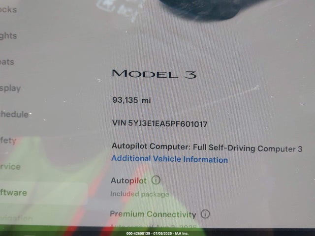 2023 TESLA MODEL 3 5YJ3E1EA5PF601017 Photo 6