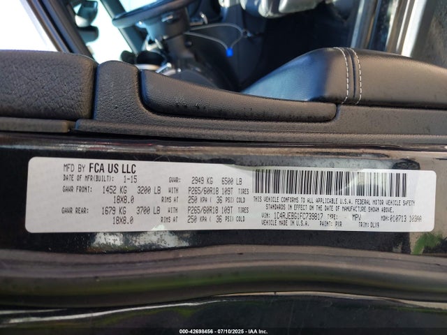 1C4RJEBG1FC739817 Jeep Grand Cherokee