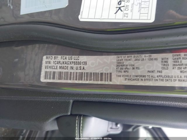 2023 JEEP GRAND CHEROKEE L 1C4RJKAGXP8886139 Photo 8