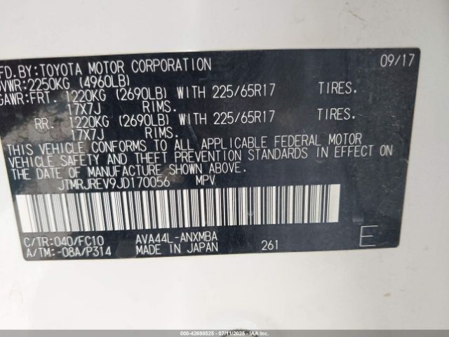 2018 TOYOTA RAV4 HYBRID JTMRJREV9JD170056 Photo 8