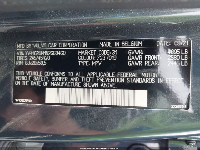 2022 VOLVO XC40 YV4162UM1N2668460 Photo 8