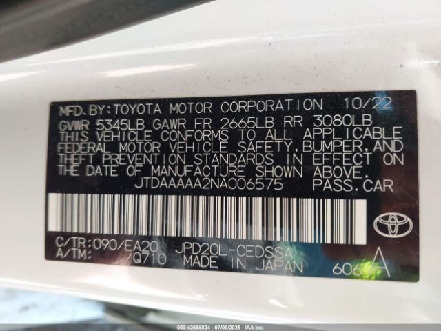 2022 TOYOTA MIRAI JTDAAAAA2NA006575 Photo 8