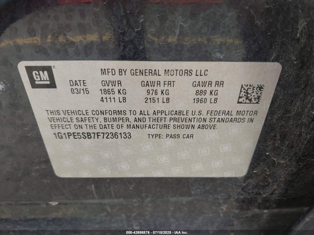 1G1PE5SB7F7236133 Chevrolet LUV