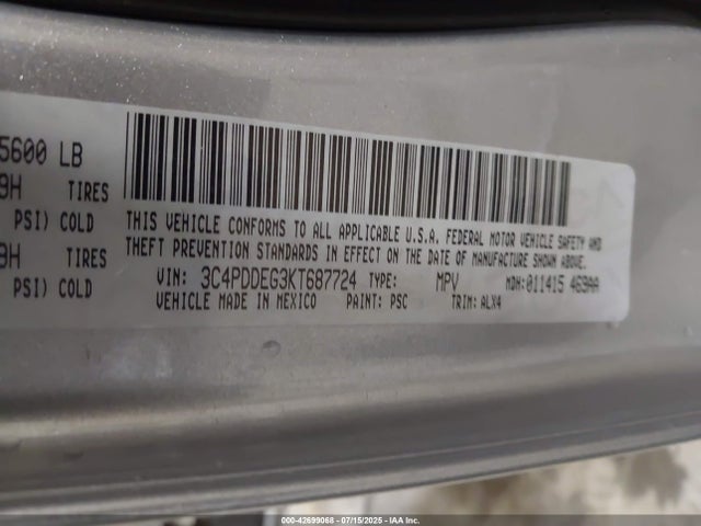 Dodge Journey 2019 3C4PDDEG3KT687724 Image 9