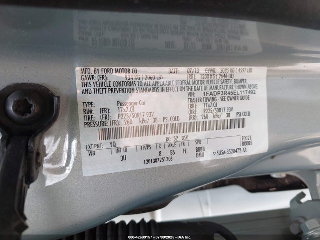 1FADP3R45EL117492 Ford 2014