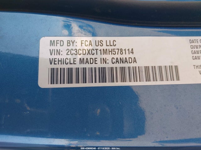 Dodge Charger 2021 2C3CDXCT1MH578114 Image 9