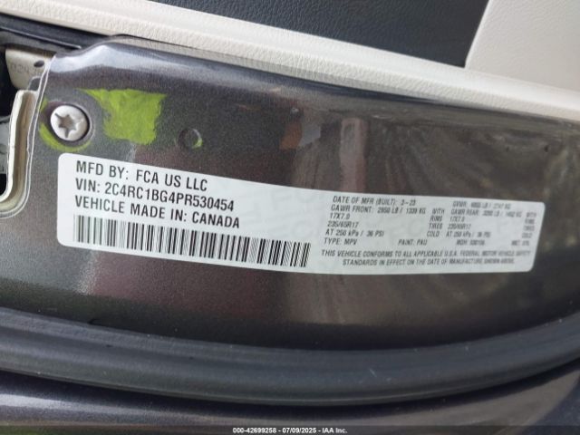 2023 CHRYSLER PACIFICA 2C4RC1BG4PR530454 Photo 8