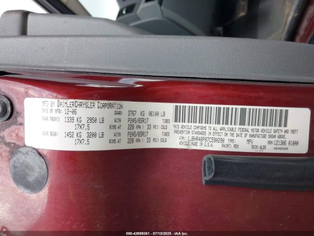 2007 JEEP GRAND CHEROKEE 1J8HR48P87C590290 Photo 8