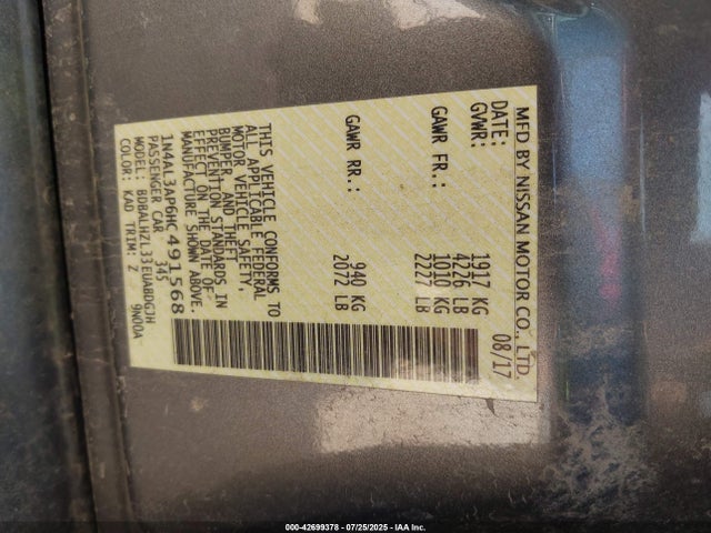 1N4AL3AP6HC491568 Nissan 2017