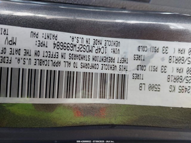 1C4PJMDS2FW699684 Jeep 2015