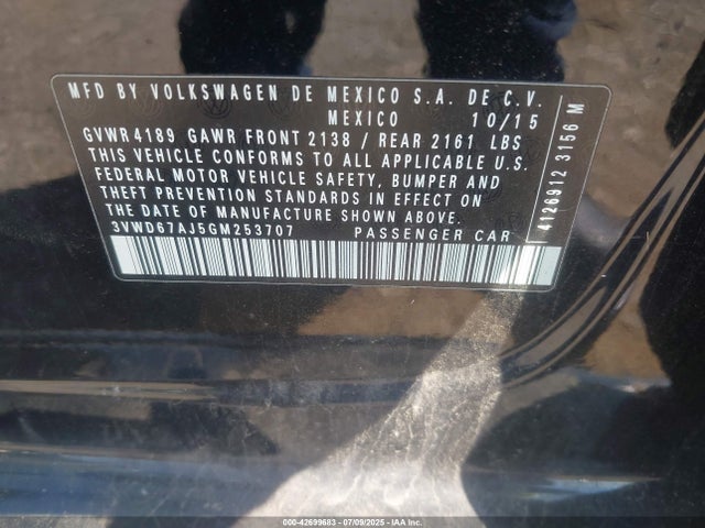 3VWD67AJ5GM253707 Volkswagen 1.4t