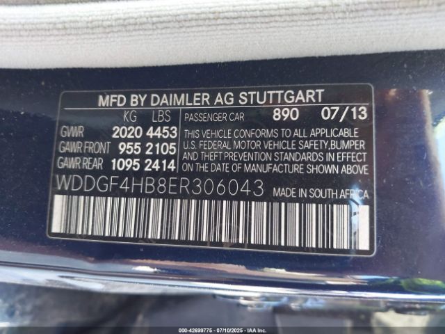 2014 MERCEDES-BENZ C 250 WDDGF4HB8ER306043 Photo 8