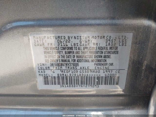 Nissan 2022 2022 3N1AB8BV7NY279095 Image 9