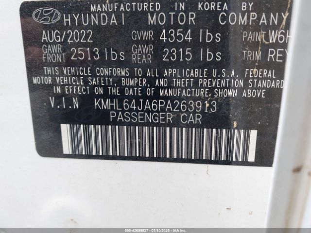 2023 HYUNDAI SONATA KMHL64JA6PA263913 Photo 8