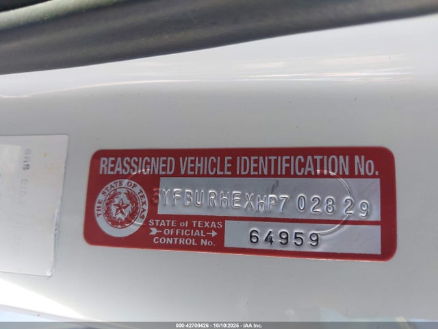 Toyota 2zr-fe 2017 5YFBURHEXHP702829 Image 9