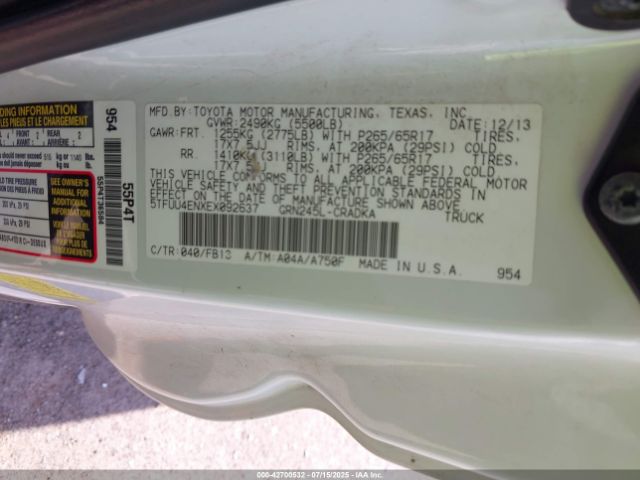 2014 TOYOTA TACOMA 5TFUU4ENXEX092637 Photo 8