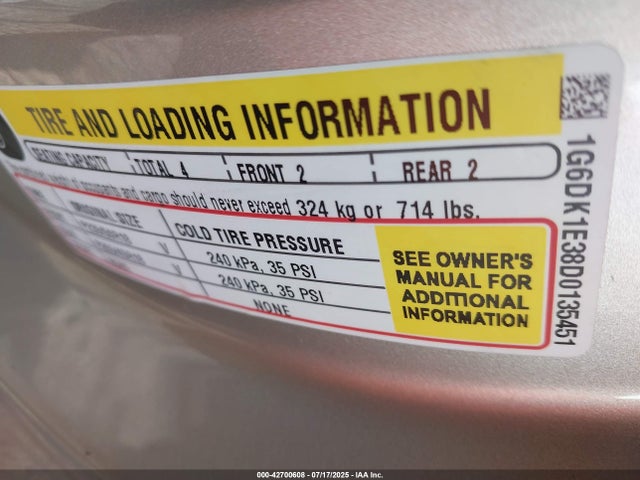 2013 CADILLAC CTS 1G6DK1E38D0135451 Photo 8