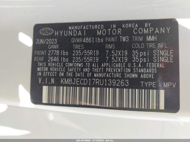 2024 HYUNDAI TUCSON HYBRID KM8JECD17RU139263 Photo 8