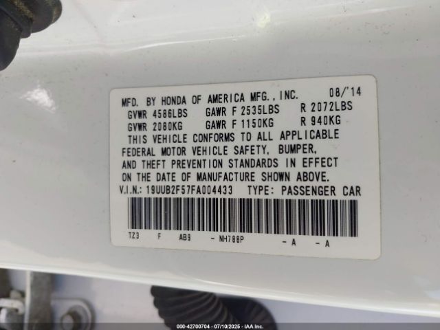 2015 ACURA TLX 19UUB2F57FA004433 Photo 8