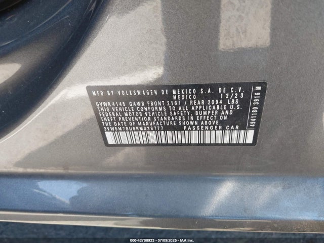 3VW5M7BU6RM038777 Volkswagen tsi