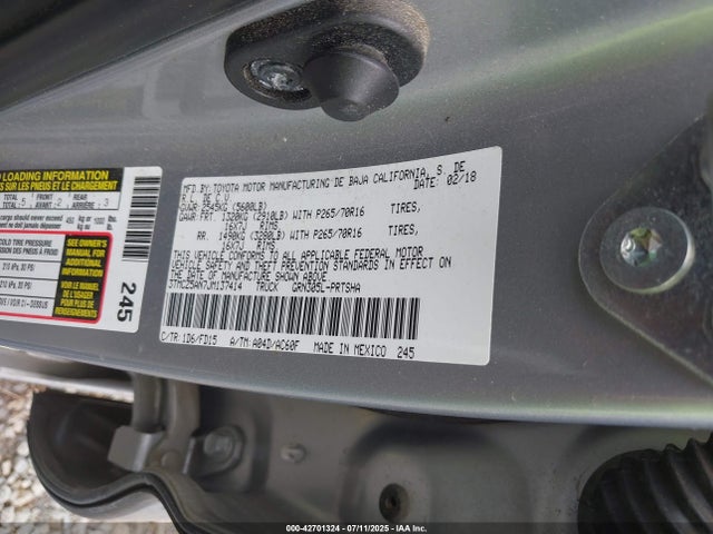 3TMCZ5AN7JM137414 Toyota 2gr-fks