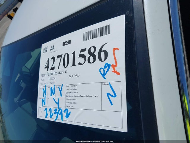 1HGCY1F27PA033667 Honda l15be